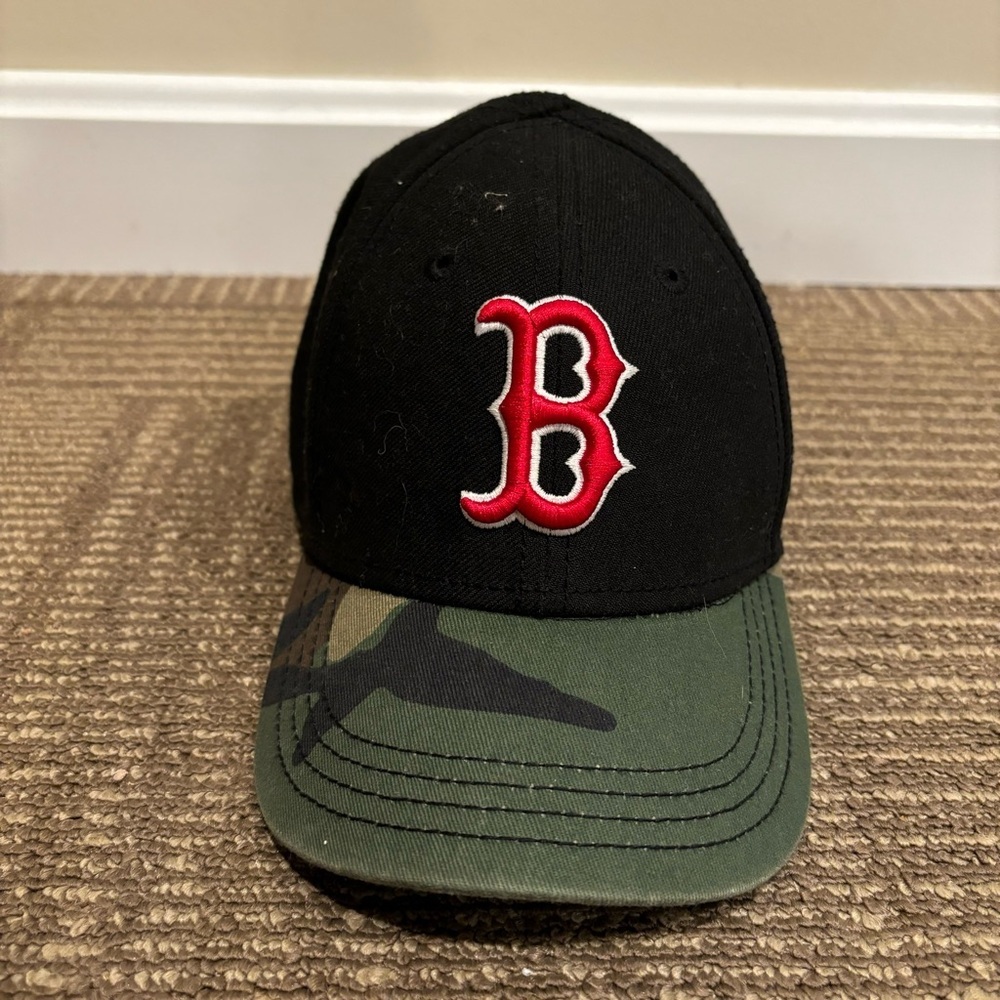 Toddler New Era Boston Red Sox Black Camoflauge Adjustable Hat